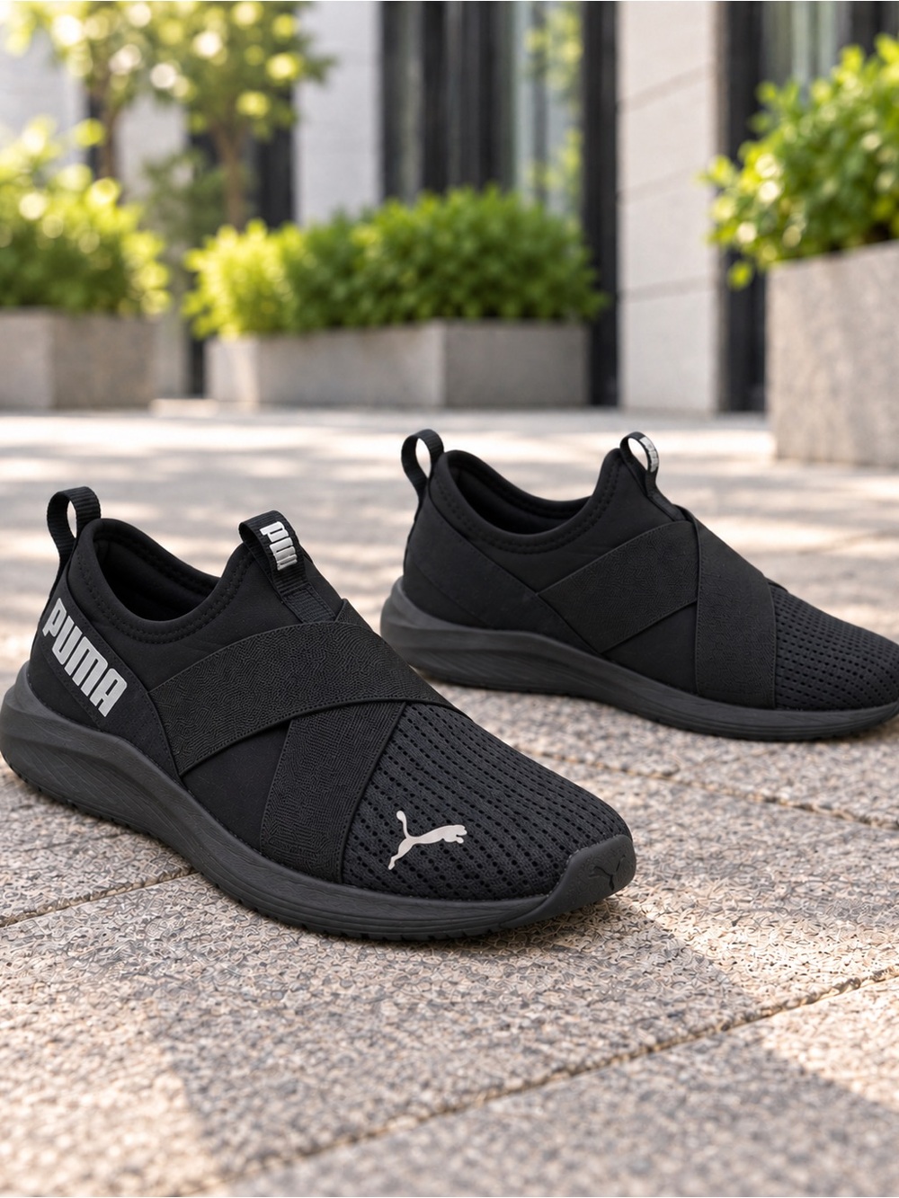 PUMA Prowl Slip-On Cat Women’s Black Cross Training Athletic Shoes Size 8